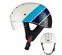 ZHANGXIO Caschi da Motocicletta Mezza Shell, Casco a metà Faccia,Caschi da Moto per Uomini - Comodo Elegante Mezzo Cappuccio ECE Approvato