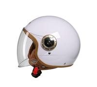ZHANGXIO metà Aperto Faccia Casco del Motociclo con Visiera Casco Scooter ECE Omologato Vintage per Moto Cruiser