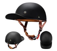 ZHANGXIO Omologato ECE Vintage Casco Demi-Jet Motociclo Casco Aperto Caschi Uomo Donna Moto Semiaperto Casco Ciotola Adulti Scooter Elettrico Mezzo Casco