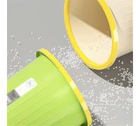 ZHANGXLIOZ-2025 cestino Pattumiera, materiale plastico forma rotonda senza coperchio con anello di pressione cestino for carta straccia for casa cucina ufficio e hotel tre confezioni(Beige)