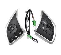 ZHANGZHENGYAO Interruttore Multifunzione sul Volante per Mitsubishi per Outlander 13-19 Xpander per Eclipse per Cross 16-19 Trito Strada Sportero 15-17 Pulsanti al Volante Cruise(Sliver)
