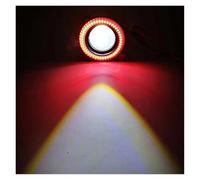 ZHANGZHENGYAO Paraurti Anteriore Fendinebbia 2 Pezzi Angel Eyes Fendinebbia 64 Mm 76 Mm 89 Mm 12 V COB LED DRL Luci Di Guida Universali Bianco Blu Rosa Giallo Verde Rosso(Red Ring,2.5inch(64mm))