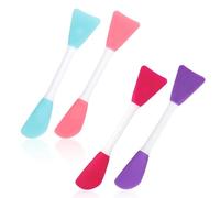 Zhangzitao 4 applicatori di maschere in silicone, pennelli a doppia estremità per applicare maschere di fango, lozioni e creme per la cura della pelle.