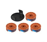 Zhanhai 4 bobine di linea e 1 copertura per bobine compatibili con decespugliatori McGregor MET3525 MET4530 MET6032 accessori di ricambio