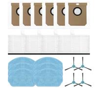 Zhanhai 4 filtri HEPA 6 panni mocio 6 sacchetti per la polvere 4 spazzole laterali per Conga 7690 Immortal Max Home M/Per Conga 7690 Immortal Max Home Robot Aspirapolvere Parti di Ricambio