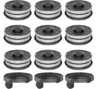 Zhanhai Bobina di filo + tappo adatto per Einhell GC-ET 4530 3405685 accessori di ricambio per decespugliatori, bobine di alimentazione automatica (C)