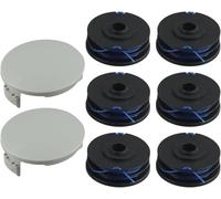 Zhanhai Bobina per decespugliatore + copertura adatta per decespugliatori One RLT4027 RLT5027 RLT6030 RLT6130 RLT3525 RLT183225 Decker String Trimmers accessori di ricambio (6+2)