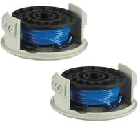 Zhanhai Confezione da 2/4/6 bobine per decespugliatore e copertura per filo adatto per Ryobi RAC124 18 Volt + Razor OLT/RLT 1830 1831 Parti di ricambio (2 pezzi)