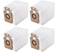 Zhanhai Confezione da 4/10 sacchetti per aspirapolvere in tessuto non tessuto, adatti per Cecotec per Conga 5500 Hurricane Station Flex/Pet Flex, accessori di ricambio (confezione da 4)