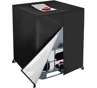 Zhanhai Copertura per Serbatoio Acqua 210D Adatta per Contenitore IBC, 300L/600L/800L/1000L Impermeabile Antipolvere con Cerniera Laterale Pieghevole Copertura di Stoccaggio (600L 120 * 80 * 100cm)