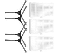 Zhanhai Filtri per spazzole laterali compatibili con robot aspirapolvere Cecotec Conga 999 X-Treme, accessori di ricambio, kit filtro spazzola laterale (A)
