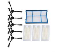 Zhanhai Kit di ricambio per filtri a rete prefiltro per spazzole laterali, adatto per aspirapolvere MEDION MD 18500 18600 MD18501 MD16192 e V5 V5s Pro, 1 rete prefiltro, 3 filtri, 6 spazzole laterali