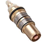 Zhanhai Kit di riparazione con valvola termostatica, cartuccia termostatica in ottone, accessorio di ricambio, compatibile con vari sistemi doccia