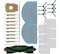 Zhanhai Kit di spazzole principali per mocio, sacchetti per la polvere, kit di spazzole laterali per Roomba 105 per robot Vac + parti di ricambio per aspirapolvere AutoEmpty Dock (confezione da 31)
