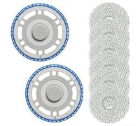 Zhanhai Set di panni per mocio con staffa per mocio, adatti per ECOVACS T30S COMBO/T30S PRO/T30S PRO per OMNI T30 PRO/T50 PRO/N30 PRO, 2 staffe per mocio, 6 panni per mocio