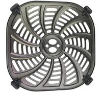 Zhanhai Vassoio per Piastre Fritte ad Aria, Vassoio di Ricambio per Accessori Friggitrice ad Aria con Protezioni di Sicurezza agli Angoli, 22,6 * 22,6 cm/ 24,4 * 24,4 cm (24,4 * 24,4 CM)