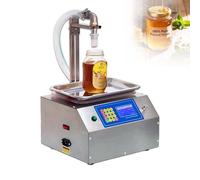 ZHANIZING Riempitrice per miele, riempitrice automatica per cosmetici con potenza 200 W e velocità 60 bpm,a peso per lozioni, creme, shampoo in flaconi da 0 a 400 mm (0-15,7")(Brass pump)