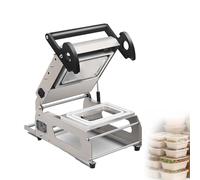 ZHANIZING Sigillatrice Termica Commerciale Per Vassoi Di Verdure In Acciaio Inossidabile, Sigillatrice Per Vassoi, Con Controllo Preciso Della Temperatura, Efficienza 7-8 Volte/Minuto