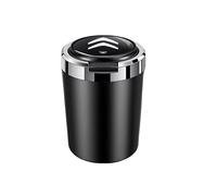 ZHANK Auto Posacenere per Citroen C3 2020-2023, Portacenere Sigaretta Posacenere Portatile Cigarette Senza Fumo con Coperchio Mini Pattumiera Interni Accessorie,Black-1