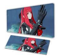 Zhanshuang Pamish mouse pad, XXL mousepad anti slip pearl base, sewn edges, large-sized office desk pad, gaming and anime rectangular mousepad, laptop accessories PC (D, 31.5x11.8 in)