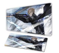 Zhanshuang Pamish mouse pad, XXL mousepad anti slip pearl base, sewn edges, large-sized office desk pad, gaming and anime rectangular mousepad, laptop accessories PC (C, 35.4x15.7 in)
