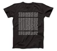 zhanxiangzhi all Work And No Play Shining Inspired Mens T-Shirt Cotton Jack Nicholson Black XL
