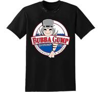 zhanxiangzhi Bubba Gump Shrimp T-Shirt Forrest Gump Tee Top Mens Tee Black XL