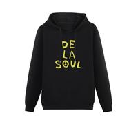 zhanxiangzhi De La Soul Golden Era Hip Hop Is Dead 3 Feet High And Rising 90S 80S Unisex Hoody with Pocket Black XXXL