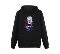zhanxiangzhi Helluva Boss Loona Hoody Unisex Ptinted Hoodies Long Sleeve Men's Hooded with Pocket Black M