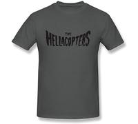 zhanxiangzhi Men Geek O Neck The Hellacopters Tshirts Grey L