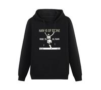 zhanxiangzhi Roberto Duran Hands of Stone Boxing Legend Hoody Unisex Long Sleeve Hooded with Pocket Black M