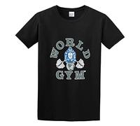 zhanxiangzhi World Gym Unisex 100% Cotton Short-Sleeve T-Shirts Black M