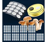 ZHANXUBIO Filtro adesivo a membrana adesiva da 20 mm, 0,2 um, disco filtrante forte per la coltivazione di funghi (20 mm, 160 pezzi)