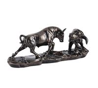 ZHANYUN Statua del toro - Wall Street Charging Bull Decor per ufficio finanziario, regali del mercato azionario e accessori Forex