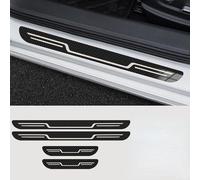 ZHAODG 4 Pezzi Striscia di Protezione per Battitacco della Portiera AntiGraffio per Auto, per VW Golf 8 Mk8 / GTI GTD GTE 2020-2024 Benvenuto Pedaliera Styling Accessori, Adesivo batticalcagno,A
