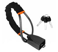 ZHAOGL Blocca Volante e Cintura Alta Sicurezza, per Audi Q3 2013-2017, Antifurto Auto, Serratura Antitrapano, Bloccasterzo Robusto e Visibile,C