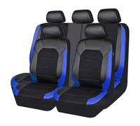 ZHAOHAO Coprisedili Auto per Fiat Qubo 2008 2009-2012 2013 2014 2015 2016 2017 2018 2019, Sedere Protezion Pelle Set Completo Durevole Traspirante Comfort Impermeabile Protect Accessori,Blue