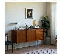 Zhaoj24-05 Mobili buffet Armadietto portaoggetti vintage in legno massello for piccola casa contro il muro, credenza antica, mobile dispensa multifunzionale for la casa