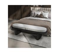 Zhaoj24-05 Panca da fine letto Sgabello da comodino minimalista italiano, for camera da letto, morbido, for divano, scarpiera, guardaroba, divano, panca lunga Sgabello da letto(Nero)