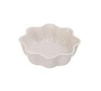 Zhaoj24-05 Piatti per Snack Piattini for Salsa, Olio, Sale, condimento, Ciotola, Fiore, a Forma di bozzolo(Beige)