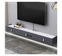 Zhaoj24-05 Sospeso Mobile porta TV sospeso con fori for cavi, mensola porta TV sospesa a parete for centro di intrattenimento sotto la TV, moderna console multimediale for soggiorno Porta TV