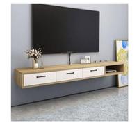 Zhaoj24-05 Sospeso Mobile TV sospeso in legno multifunzionale da parete con mobiletto portaoggetti e cassetto, mobile porta TV for camera da letto, soggiorno, moderno mobile porta TV Porta TV(Nature)