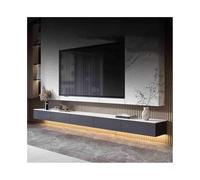Zhaoj24-05 Sospeso Supporto TV sospeso a parete con cassetti portaoggetti, centro di intrattenimento moderno e stretto con scrivania in ardesia for soggiorno camera da letto Porta TV(180cm)
