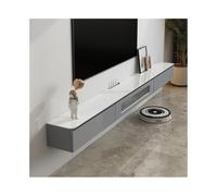 Zhaoj24-05 Sospeso Supporto TV sospeso, console multimediale a parete con contenitore, mobili da soggiorno, stile moderno Porta TV(Grijs,150x24x19cm)