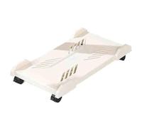 Zhaoj24-05 Storage Supporto for CPU mobile, supporto for case PC con 4 ruote adatto alla maggior parte dei PC, supporto for CPU sotto la scrivania, carrello da pavimento for PC holder(Bianco)