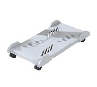 Zhaoj24-05 Storage Supporto for CPU mobile, supporto for case PC con 4 ruote adatto alla maggior parte dei PC, supporto for CPU sotto la scrivania, carrello da pavimento for PC holder(Grijs)