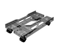 Zhaoj24-05 Storage Supporto for CPU regolabile in larghezza con 4 ruote girevoli, supporto for torre PC mobile, supporto for case PC sotto la scrivania for ufficio domestico holder(Grijs)