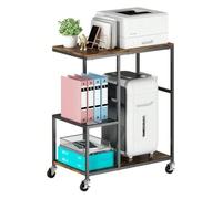Zhaoj24-05 Storage Supporto for PC a torre a 3 livelli, carrello porta-CPU, tavolo for stampante mobile con ruote, ripiano portaoggetti multifunzionale for cucina, ufficio domestico holder