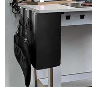 Zhaoj24-05 Storage Supporto for PC sotto la scrivania e a parete, cinghia regolabile, supporto universale for CPU, supporto for torre PC, nero holder