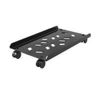 Zhaoj24-05 Storage Supporto mobile in acciaio for CPU, carrello mobile for PC con ruote girevoli bloccabili, supporto for CPU ventilato for ufficio domestico holder(Nero)
